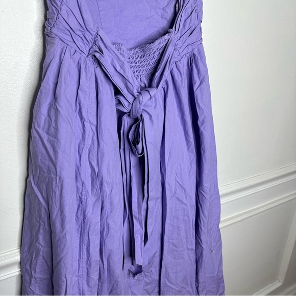 Free People Cohen Poplin Midi Dress in Light Purple Womens Size X-Small - Picture 10 of 11